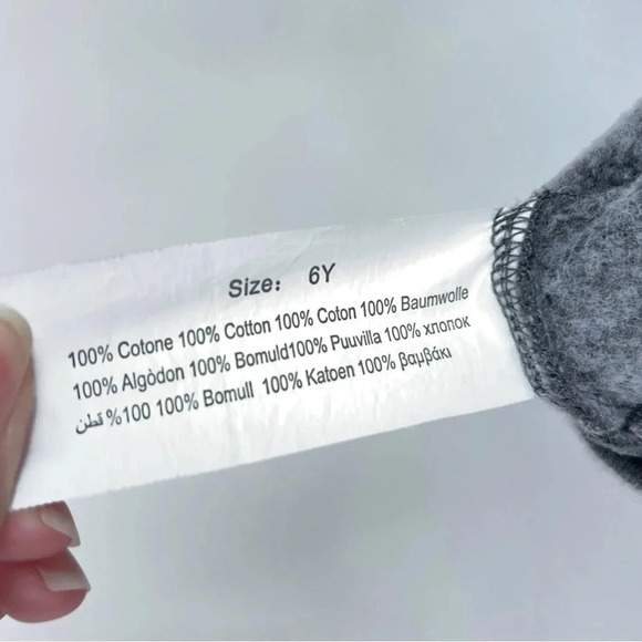 Paul Frank Gray Kids Hoodie Fleece Full Zip Embellished Pocket Front Y2K Size 6 - Picture 5 of 5